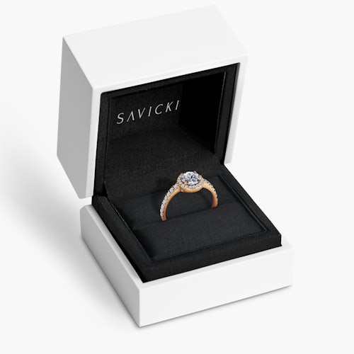 Pierścionek zaręczynowy This is Love: złoty, diament